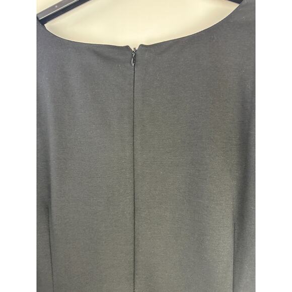 Talbots Ponte Shift Dress Fringe Pockets Black White Stretch Lined Plus Size 22W - Picture 9 of 11